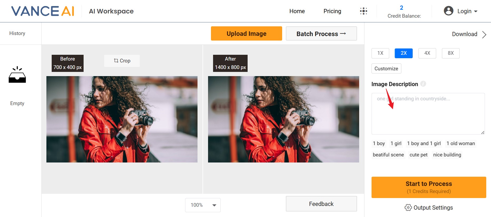 ai magic upscaler-image description